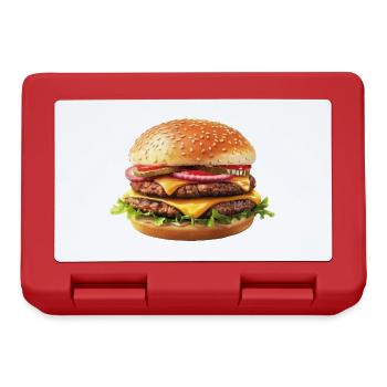 Burger - Boîte à goûter - rouge - Devant
