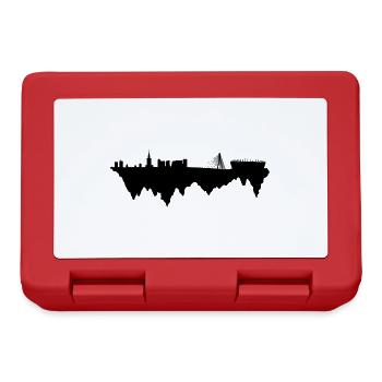 Suspended land city skyline Warszawa Polska Poland - Lunchbox - red - Front