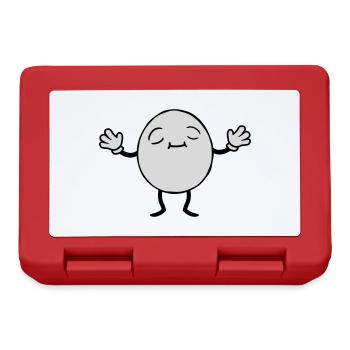 Conception d’Egg Man - Boîte à goûter - rouge - Devant