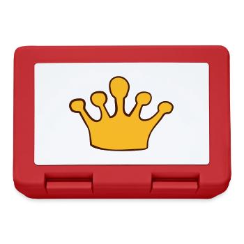 Couronne de dessin animé peinte - Boîte à goûter - rouge - Devant