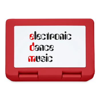 EDM Electronic Dance Music - Brotdose - Rot - Vorne
