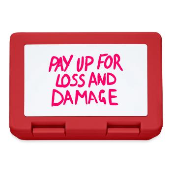 Pay up for loss and damage - Lunchbox - red - Front
