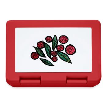 Roses - Boîte à goûter - rouge - Devant