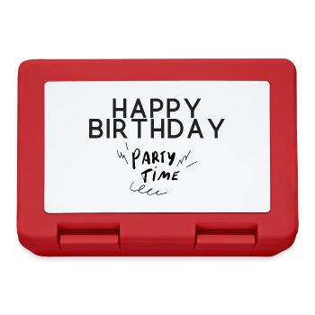Happy Birthday - Lunchbox - red - Front