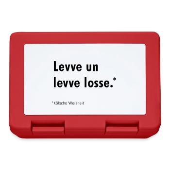 Levve un levve losse - Lunchbox - red - Front