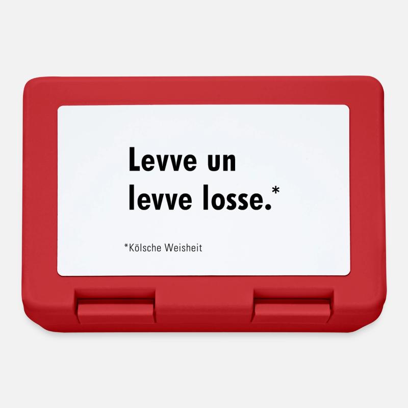 Levve un levve losse - Lunchbox - red