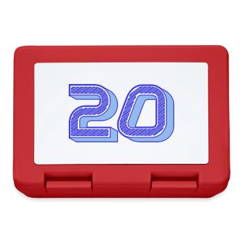 20. 20th ANNIVERSARY. 20 YEARS ANNIVERSARY. 20 YEARS. - Lunchbox - red - Front
