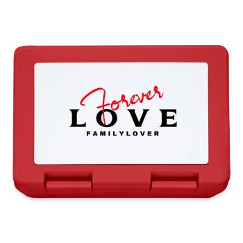Love You Forever Family lover - Brotdose - Rot - Vorne