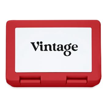 Vintage stlye or font design - Brotdose - Rot - Vorne