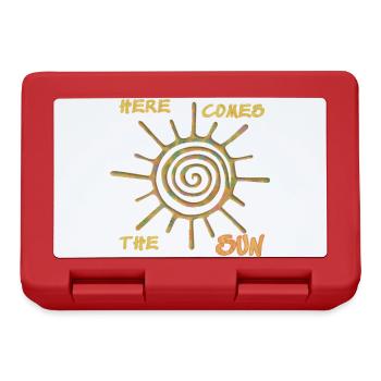 Here comes the sun - Boîte à goûter - rouge - Devant