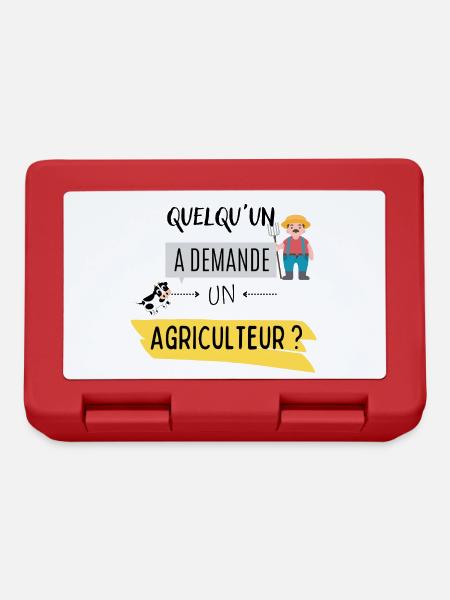 Quelqu'un a demandé un agriculteur ? - Boîte à goûter - rouge