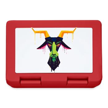 Un beau et drôle de design de chèvre faun - Boîte à goûter - rouge - Devant