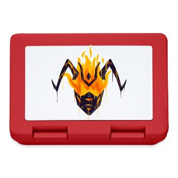 Beautiful and Funny Flame Atronach in the Fire - Lunchbox - red - Front