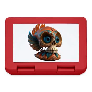 Crâne de Coatl | Crâne | Dias de los Muertos - Boîte à goûter - rouge - Devant