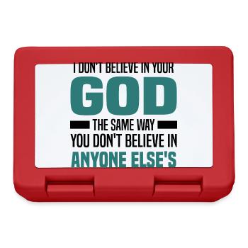 Atheism - Lunchbox - red - Front
