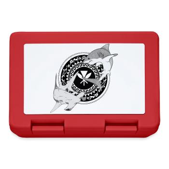 Kanaka Maoli requin-marteau Grand requin blanc - Boîte à goûter - rouge - Devant