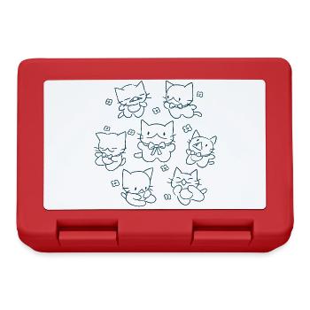 Une bande de chats - Boîte à goûter - rouge - Devant