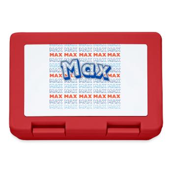 Vorname Max - Brotdose - Rot - Vorne
