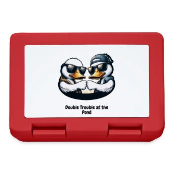 Double Trouble at the Pond - Lunchbox - red - Front