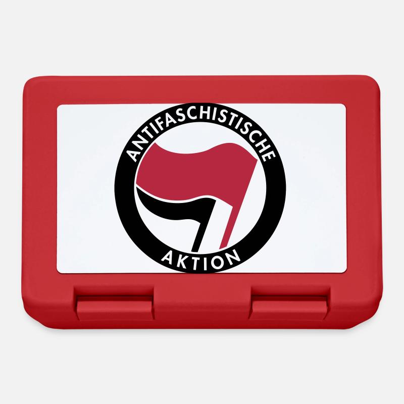 Antifaschistische Aktion - Brotdose - Rot