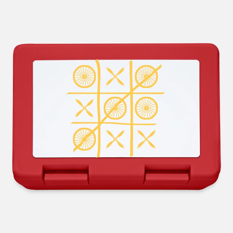 TicTacToe - Boîte à goûter - rouge