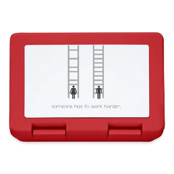 someone has to work harder - Brotdose - Rot - Vorne