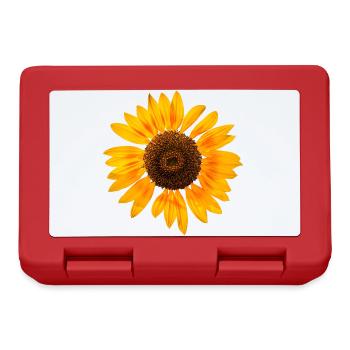 Sonnenblume - Brotdose - Rot - Vorne