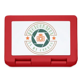 Funny Still Photographer Camera Gift - Lunchbox - red - Front