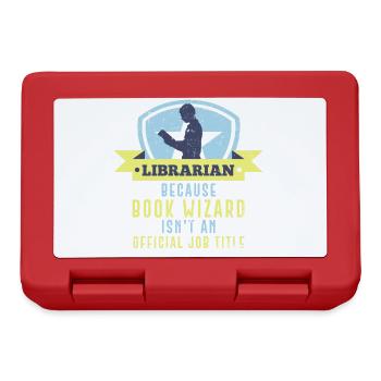 Library Librarian Gift Funny - Lunchbox - red - Front