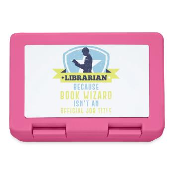 Library Librarian Gift Funny - Lunchbox - pink - Front