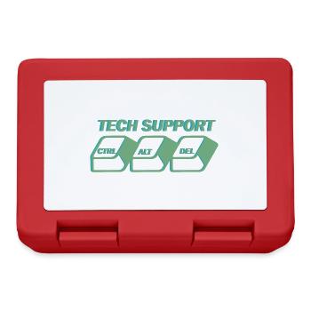 Funny STR ALT ENTF DEL customer service staff - Lunchbox - red - Front