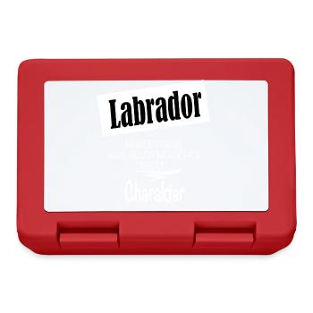 Labrador - Brotdose - Rot - Vorne