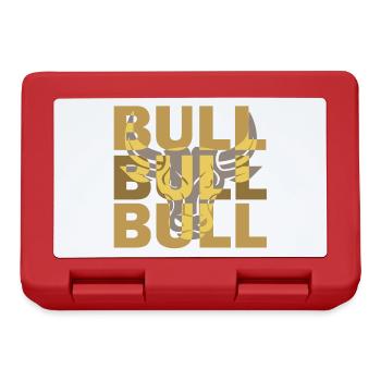 Animal bull cow dairy cow farm gift farmer - Lunchbox - red - Front