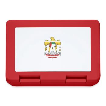 Verinigte Arabische Emirate Geschenk VAE Emblem - Brotdose - Rot - Vorne