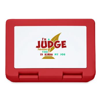 I am a judge - Lunchbox - red - Front