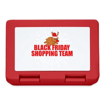 Noël Black Friday Shopping Team - Cadeau - Boîte à goûter - rouge - Devant