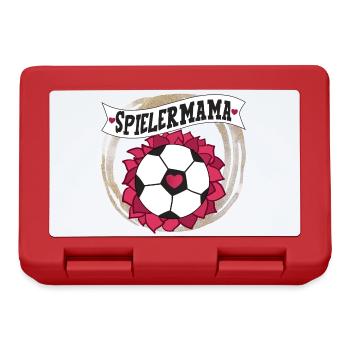 Spielermama football love heart - Lunchbox - red - Front