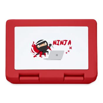 Entwickler Developer by Day Ninja by Night - Brotdose - Rot - Vorne