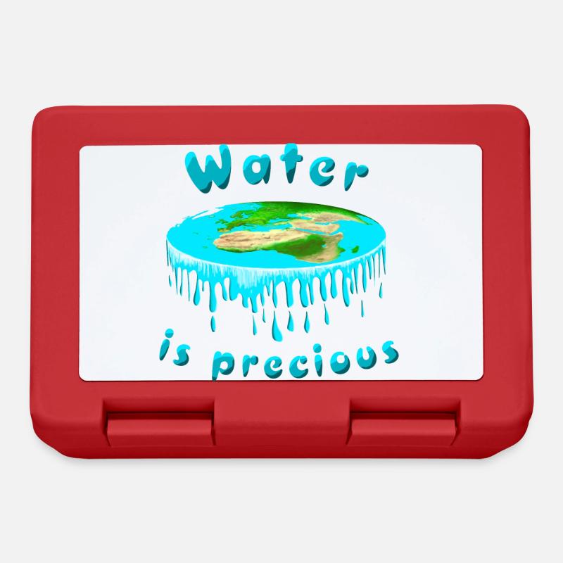 Water is precious - Lunchbox - red