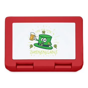 St Patrick's Day Ireland Party Shamrock Shamrock - Lunchbox - red - Front