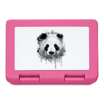 Cool Artistic Panda Portrait conception d'aquarell - Boîte à goûter - rose - Devant