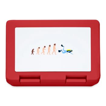 Tauchen Human Evolution Taucher Lustiges Geschenk - Brotdose - Rot - Vorne