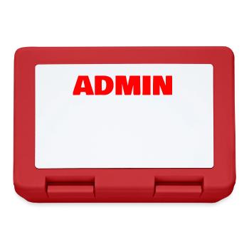 Admin - Brotdose - Rot - Vorne