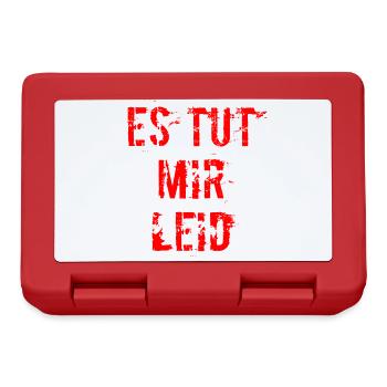 es tut mir leid - Brotdose - Rot - Vorne