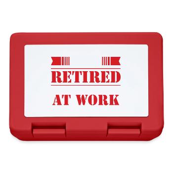 Retirement I'm Retired Funny Gift - Lunchbox - red - Front