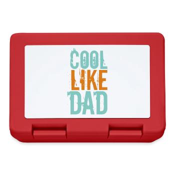 Cool like Dad Cool like dad father dad daddy - Lunchbox - red - Front