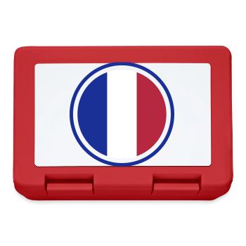 France Français Française French Frankreich - Lunchbox - red - Front