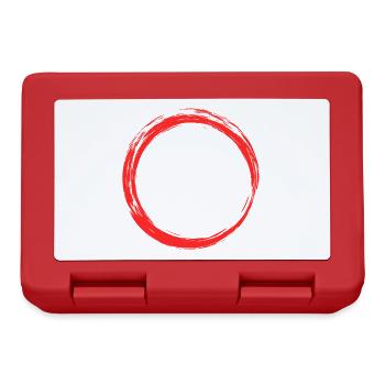 Kreis Symbol Design Rot - Brotdose - Rot - Vorne