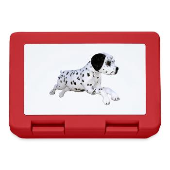 Chien chiot dalmatien - Boîte à goûter - rouge - Devant