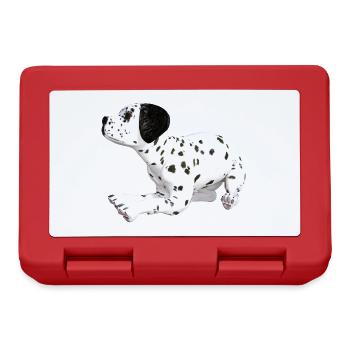 Chien chiot dalmatien - Boîte à goûter - rouge - Devant
